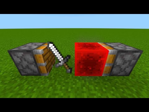 chikimoni - Redstone block + iron Sword = !? minecraft