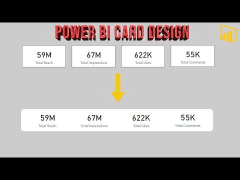 Power BI Card Visuals | Enhanced Dashboard Look | Round Edged Cards