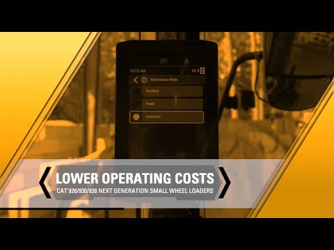 Lower Operating Costs | Cat® 926, 930, 938 Next Generation Small Wheel Loaders