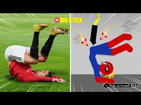 20 Min Best Falls | Stickman Dismounting Funny Moments | Big Stick #2
