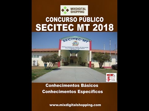 APOSTILA SECITEC MT 2018 PROFESSOR CIÊNCIAS CONTÁBEIS - SUPER OFERTA!!!