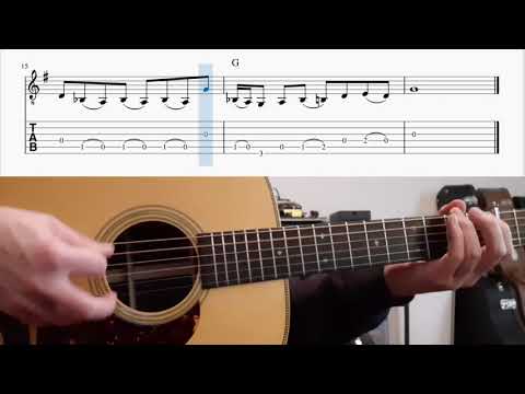 Blue Ridge Cabin Home - Tony Rice Solo - Flatpicking Guitar Lesson