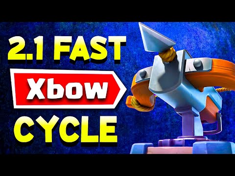 FASTEST 2.1 Xbow Cycle BREAKS Clash Royale!!
