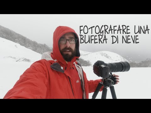 Fotografare una bufera di neve