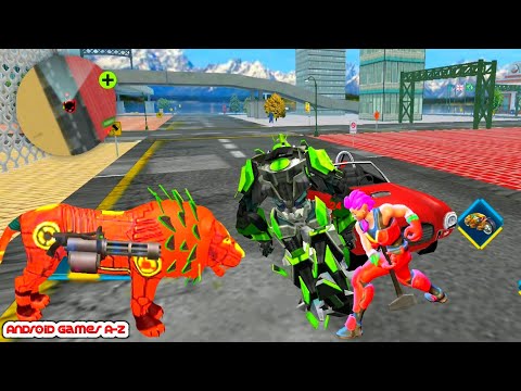 Grand Robot Lion Transform Game 2021 #4 | Lion And Motorbikes Transform | Best Android Gameplay FHD