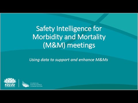 Be a voice for safety. Guiding principles for effective Morbidity and Mortality Meetings
