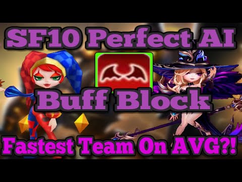 SF10 Perfect AI Buff Block?! Fastest SF10 Team on AVG?! - Summoners War