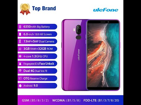 Ulefone P6000 Plus 6' Dual Rear Camera 6350mAh 3GB 32GB Quad core Smartphone