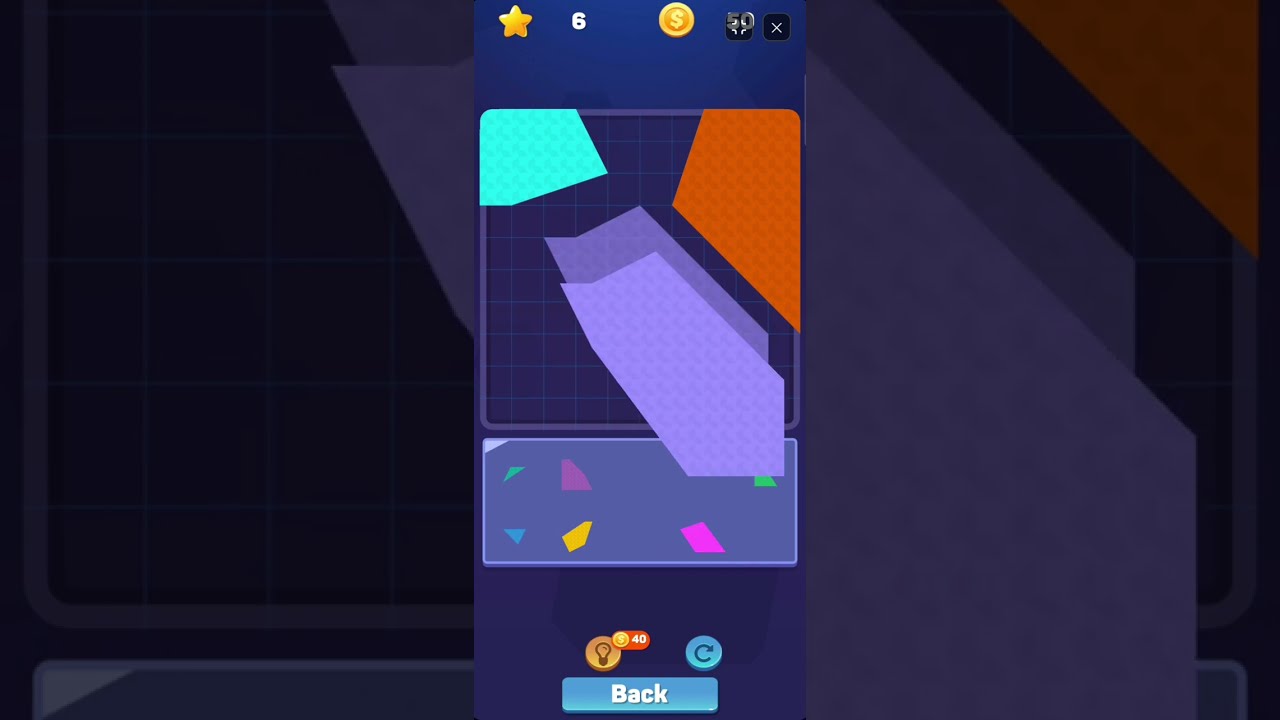 Block Master: Polygonal Puzzle gameplay walkthrough and hint usage