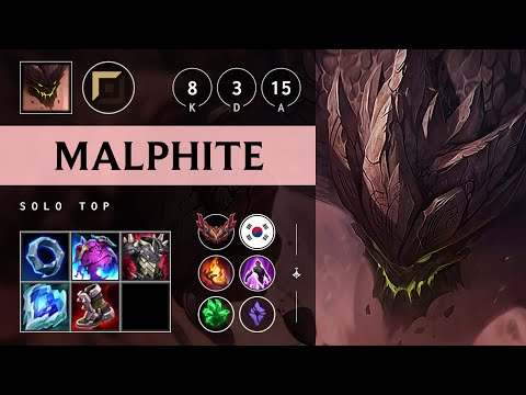 Malphite Top vs Sylas - KR Grandmaster Patch 25.19