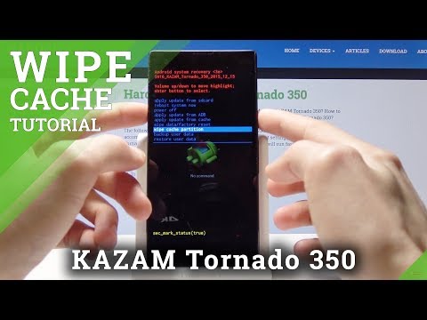 Wipe Cache Partition in KAZAM Tornado 350 - Delete Temporary Files