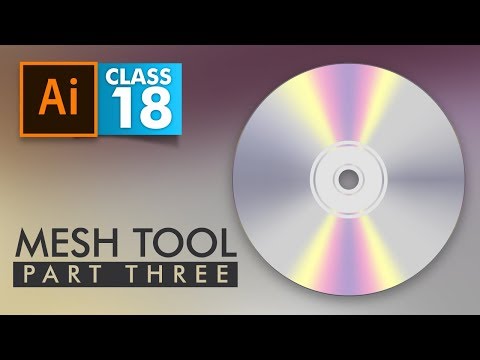 Adobe Illustrator Mesh Tool Part 3 Radial Mesh Class 18 Urdu Hindi