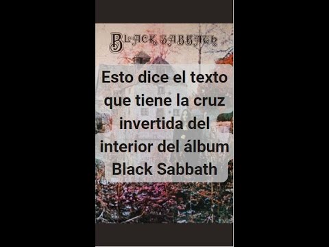 La cruz invertida del álbum debut de Black Sabbath