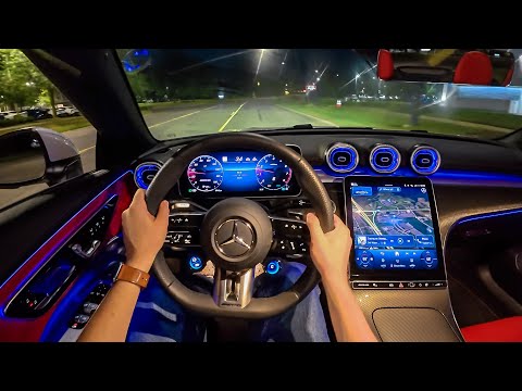 2025 Mercedes-AMG CLE 53 Cabriolet - POV Night Drive (Binaural Audio)