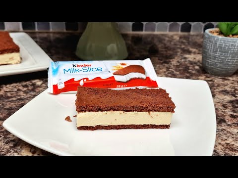 Kinder Milk Slice Cake 🥣 Cooking by Ligia