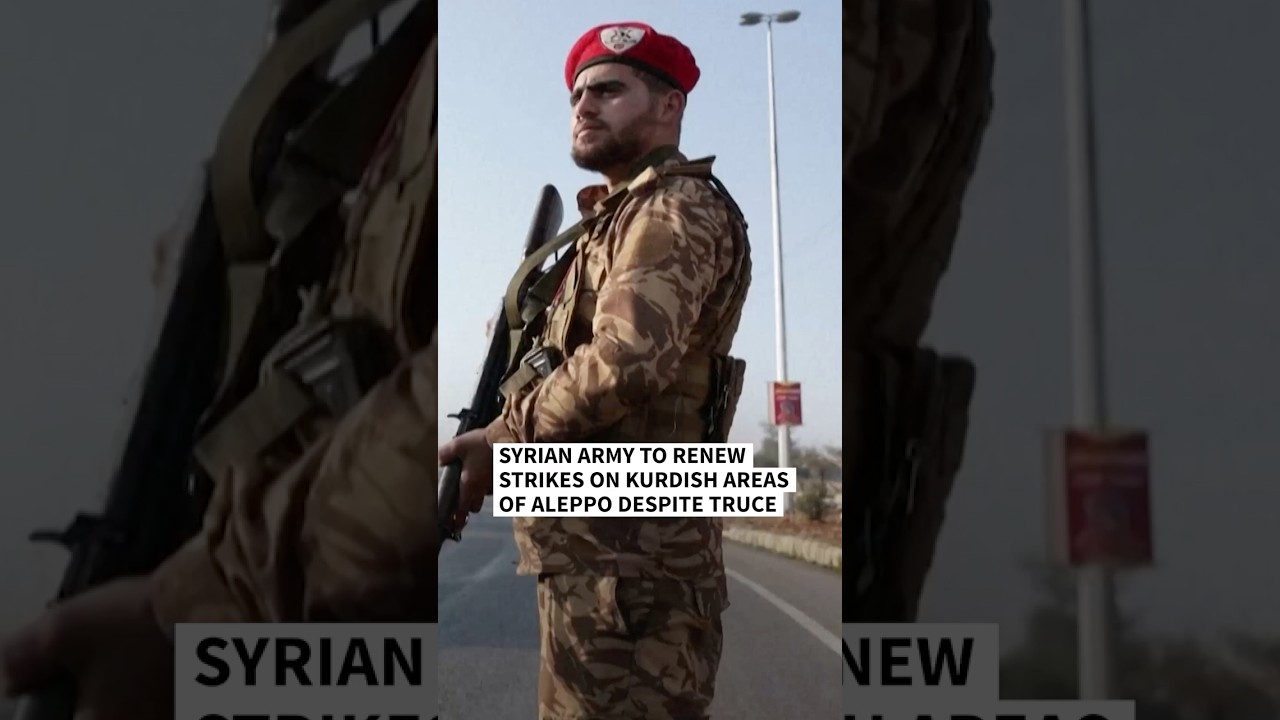 Video | Syrian army to renew strikes on Kurdish areas of Aleppo despite truce | AFP