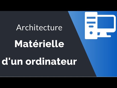 Hardware architecture of a computer: Processor, RAM, Hard drive, Graphics card, peripherals