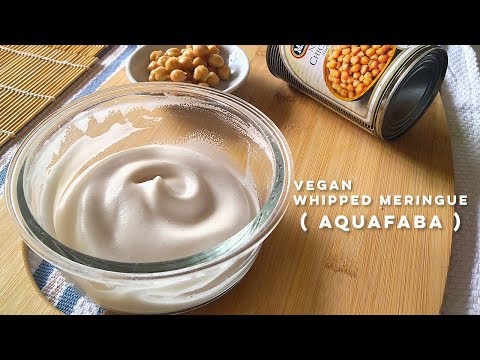Make Whipped Cream from Chickpeas | Vegan Meringue | Aquafaba Recipe