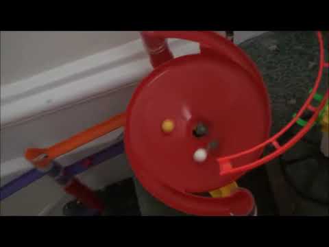 Quercetti migoga and skyrail marble run down the stairs 2 (42 marbles)