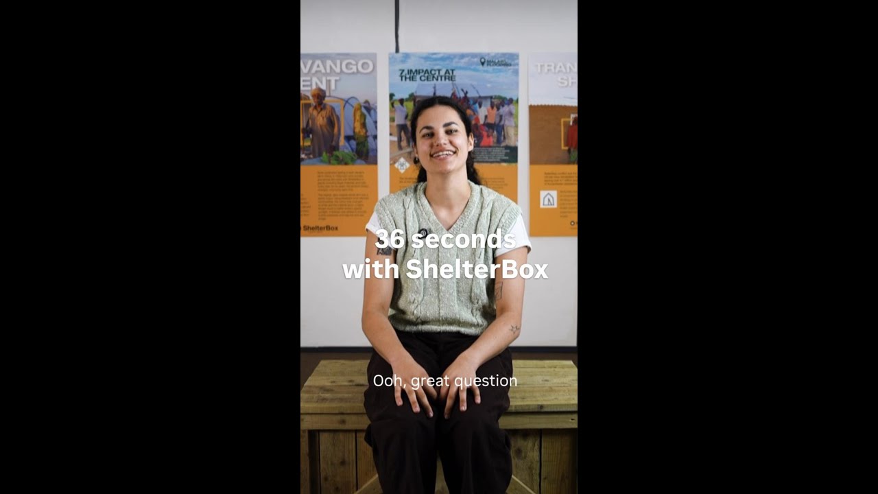 36 seconds with ShelterBox