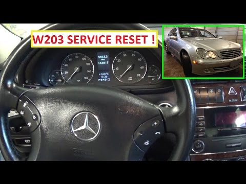 Mercedes W203 Service-Reset. Service-A-Reset C180 C200 C220 C230 C240 ​​C270 C280 C350