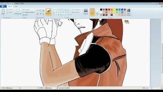 preview picture of video 'drawing claire redfield in paint (requested by maria1no2reshulona)'