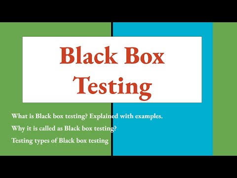 Black box testing, explained black box testing with examples, types of black box testing