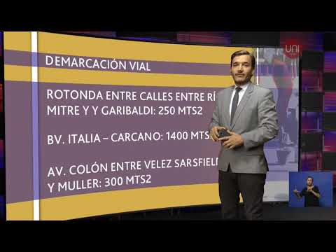 Obras viales en centro de la ciudad