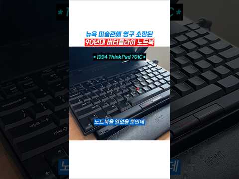 뉴욕 미술관에 영구 소장된 90년대 버터플라이 노트북