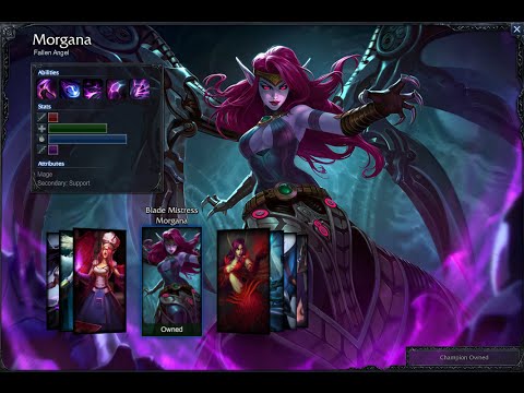 Blade Mistress Morgana Skin Spotlight Gameplay 1080p HD League Of Legends