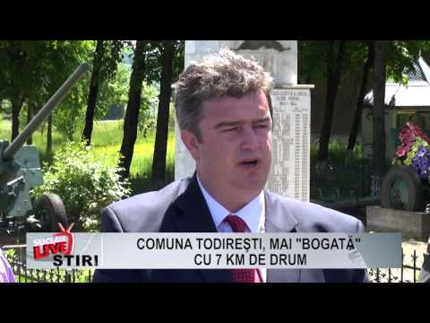 Comuna Todiresti mai BOGATA cu 7 km de drum