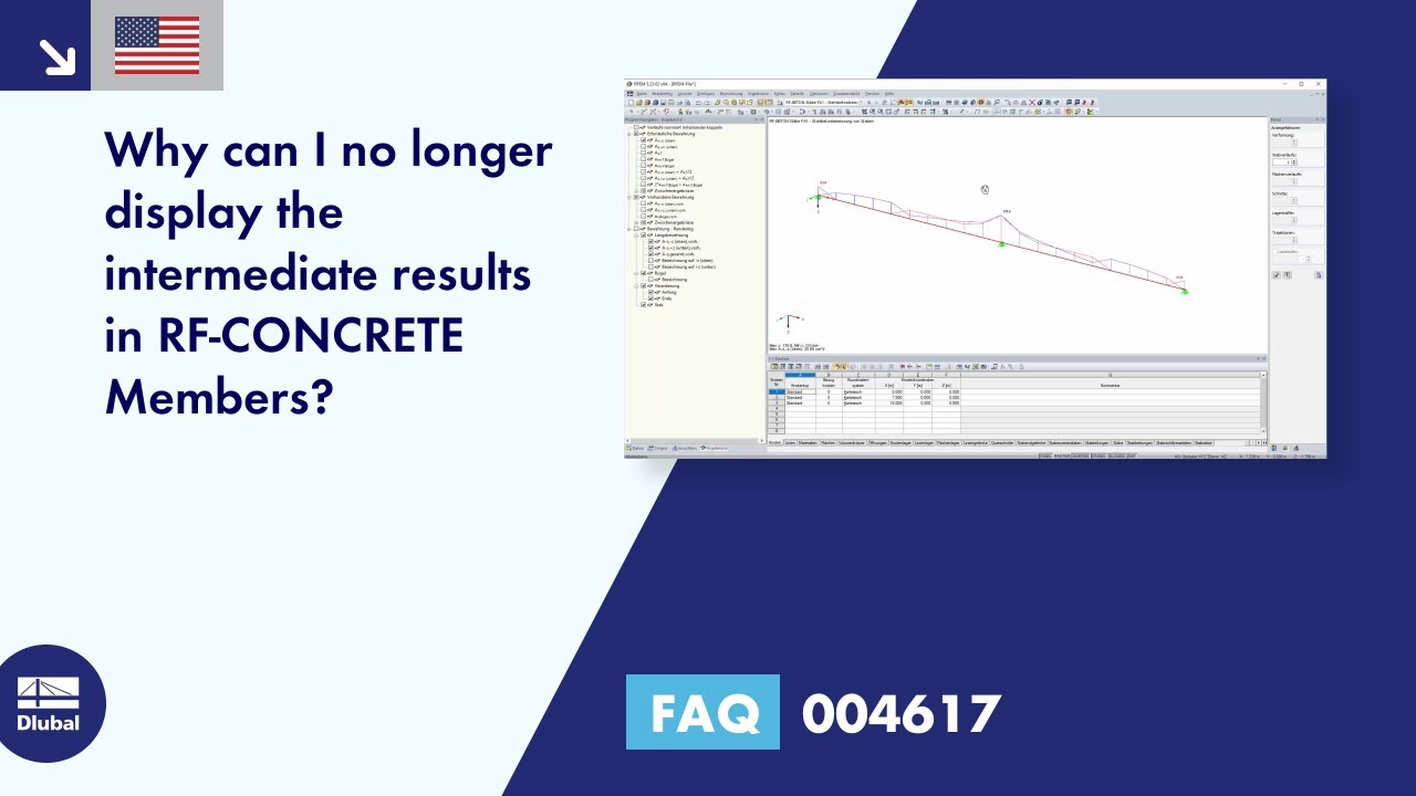 FAQ 004617 | Why can I no longer display the intermediate results in RF‑CONCRETE Members?