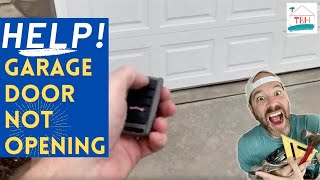 🍒 Help! Garage Door Opens Only 1-2 Inches Then Stops➔ What