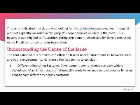 Resolving the Missing npm Package Issue in Azure Node.js Web Apps