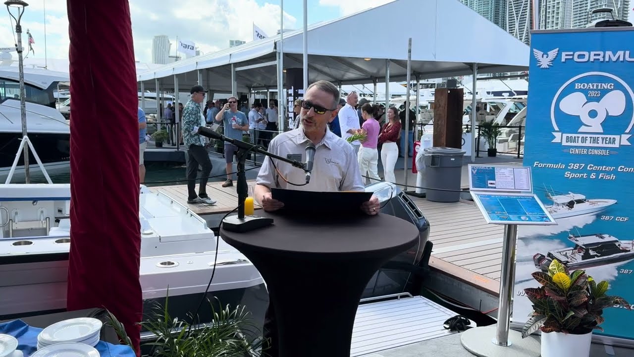 Formula Boats 457 Center Console Sport Introduction at Miami Boat Show