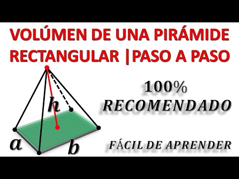 COMO HALLAR O CALCULAR EL VOLUMEN DE UNA PIRAMIDE DE BASE RECTANGULAR | PASO A PASO Y BIEN EXPLICADO