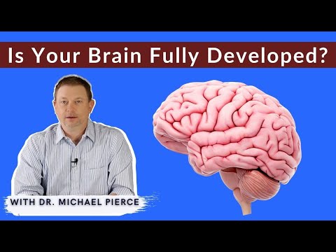 When is the brain fully developed and mature?