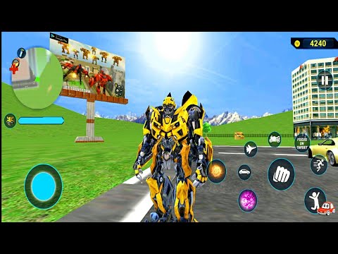 Bumblebee Multiple Transformation Jet Robot Car Game New Mission 17&18 #13- Android Gameplay