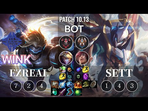 ES Wink Ezreal vs Sett Bot - KR Patch 10.13