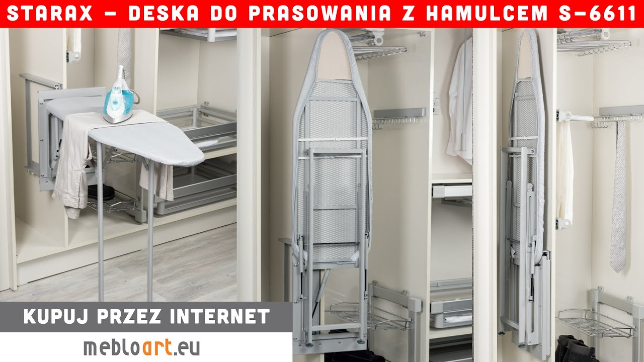 Jak działa deska do prasowania z hamulcem S-6610 antracyt lub S-6611 szara