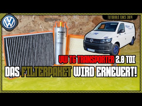 VW T6 Transporter / Multivan / Bus 2.0 TDI | Neuer Luftfilter, Innenraumfilter und Kraftstofffilter!