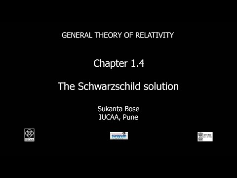 Chapter 1.4 The Schwarzschild solution
