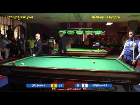 QUARTA vs ROSSETTI - 5^PROVA BILIARDO BTP 2017 S.ANTONINO @TREDICALCIO