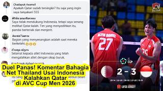 Download lagu Intense Duel!! Thai Netizens’ Joyful Comments After Indonesian Volleyball Team Defeated Qatar in ... mp3