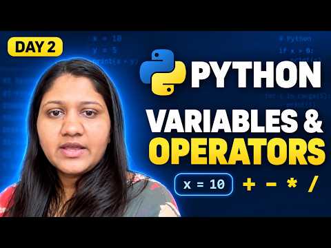 Video thumbnail: Python Variables and Operators