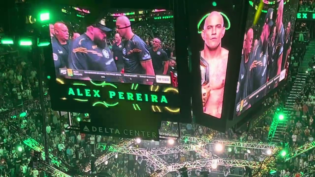 alex pereira ufc Salt Lake City walkout at the delta center 2024