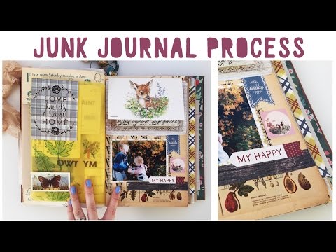 junk journal with me  process video ideas tips