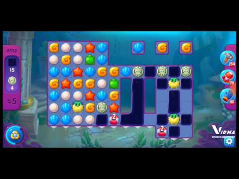 Fishdom. 9632 super hard level no boosters and diamonds. 10 moves