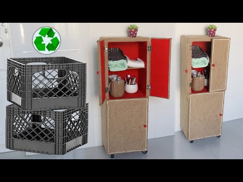 Amazing ! Recycle Diy Old Milk Crates into Furniture,...