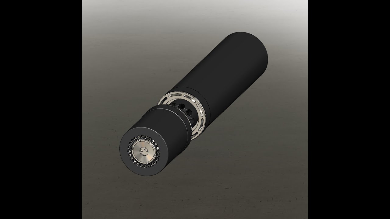 Rifle silencer muffler supressor sound moderator 308 3D Model